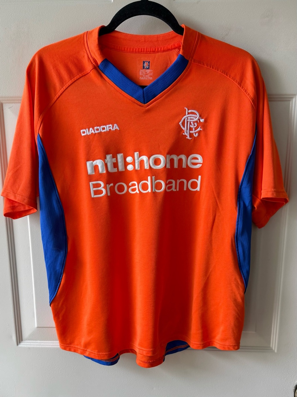 Vintage Rangers FC 2002/2003 Orange Away Shirt Diadora